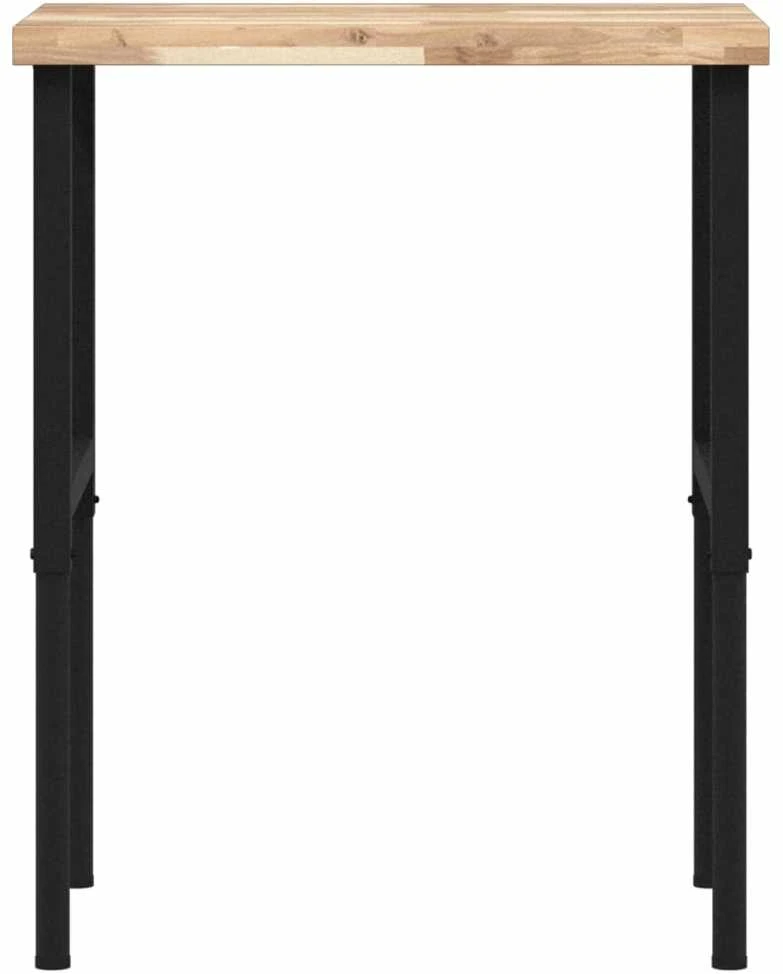 Darbastalis, 80x60x(73-99,5)cm, bukmedis, stačiakampis