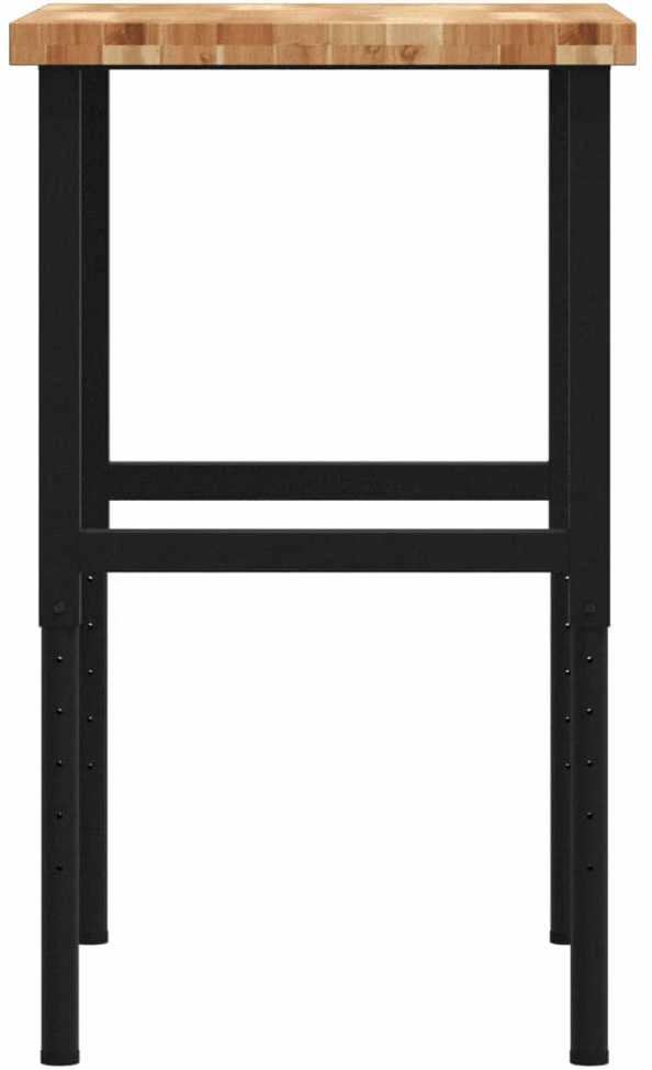 Darbastalis, 80x60x(73-99,5)cm, bukmedis, stačiakampis