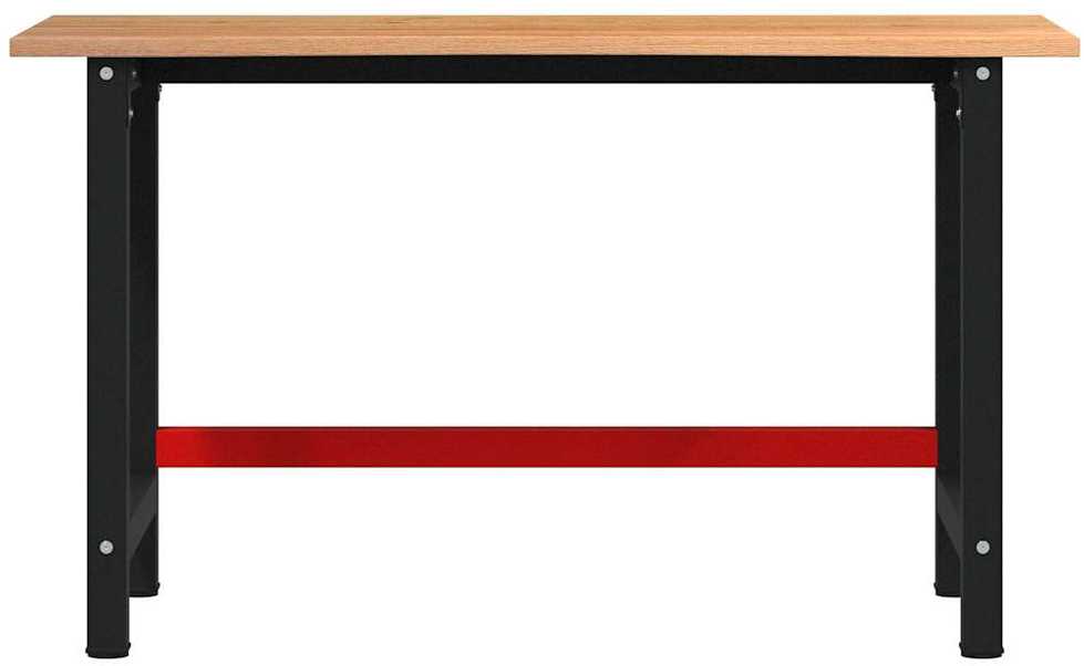 Darbastalis, tamsiai rudas, 140x60x81,5cm, ąžuolo masyvas