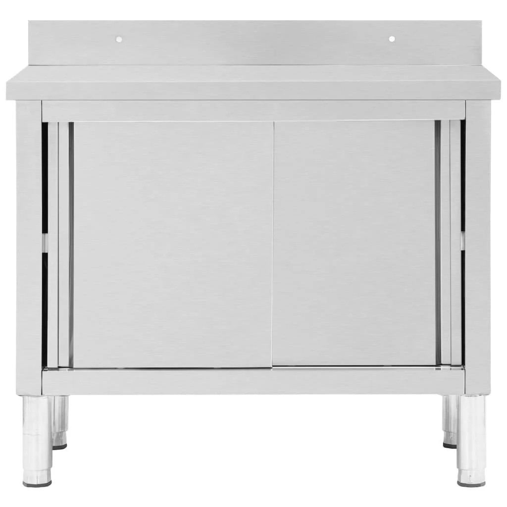Darbo stalas su durimis, 100x50x(95-97)cm, plienas
