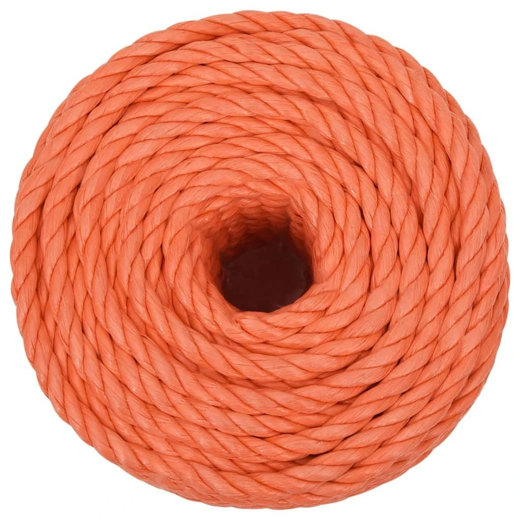 Darbo virvė, oranžinės spalvos, 10mm, 25m, polipropilenas
