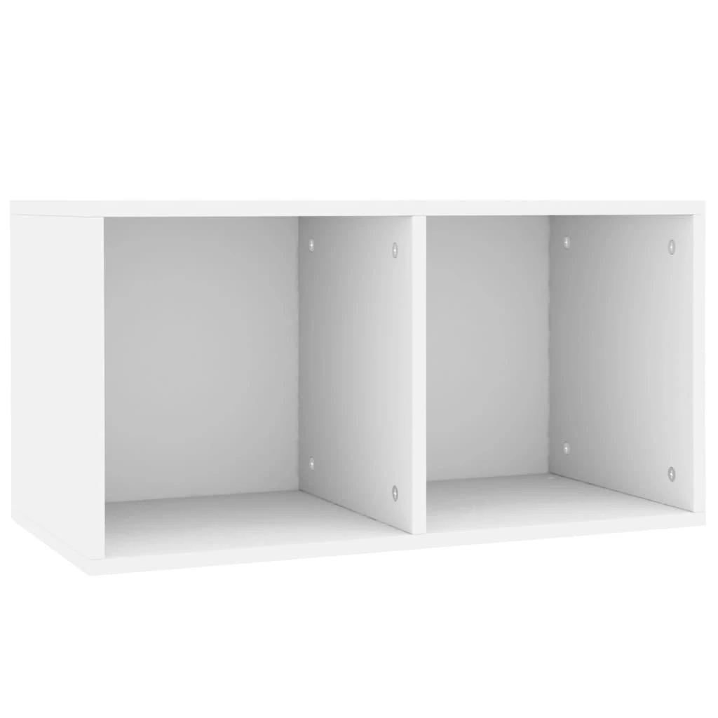Dėžė vinilinėms plokštelėms, balta, 71x34x36cm, mediena