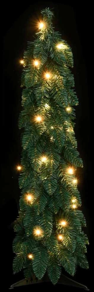 Dirbtinė apšviesta Kalėdų eglutė su 45 LED lemputėmis, 90cm