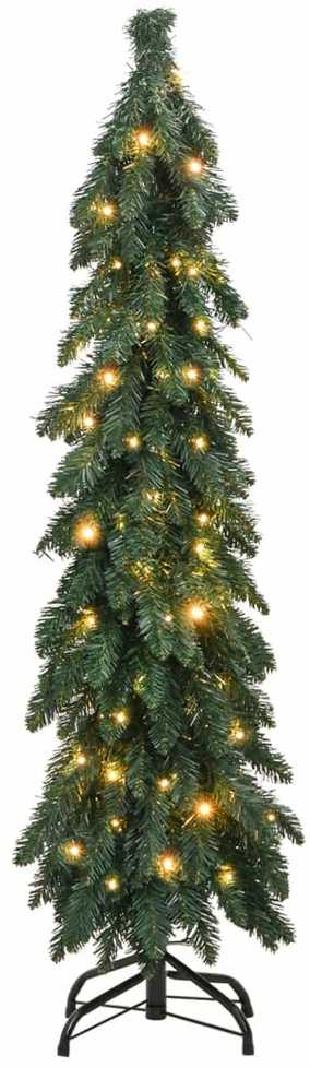 Dirbtinė apšviesta Kalėdų eglutė su 80 LED lempučių, 150cm