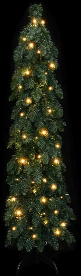 Dirbtinė apšviesta Kalėdų eglutė su 80 LED lempučių, 150cm