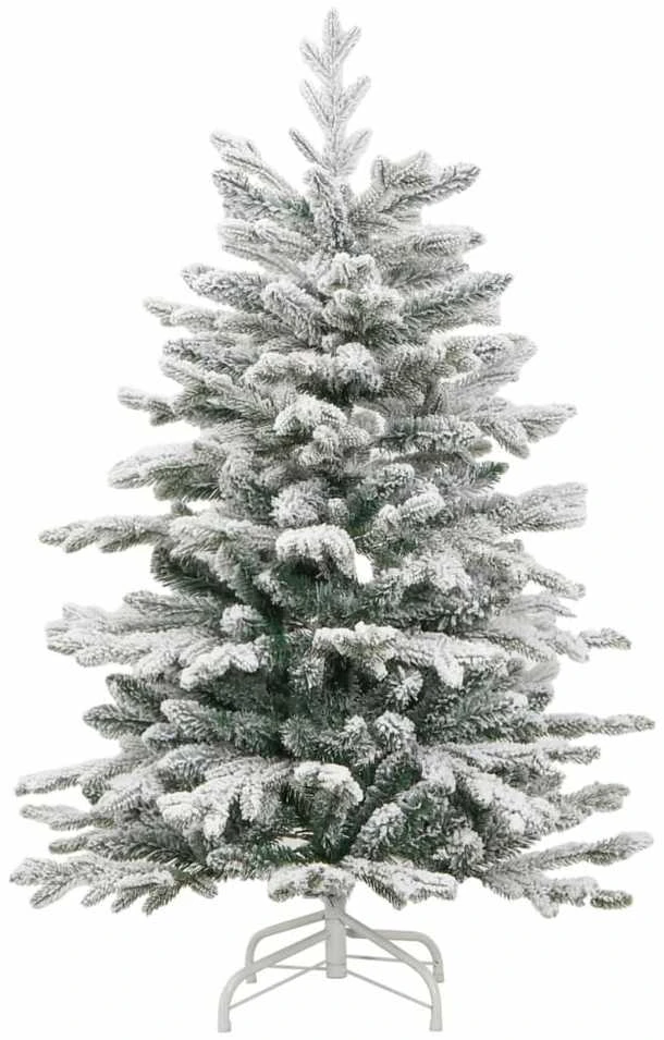 Dirbtinė eglutė su šarnyrinėmis šakomis, 150cm, dengta sniegu