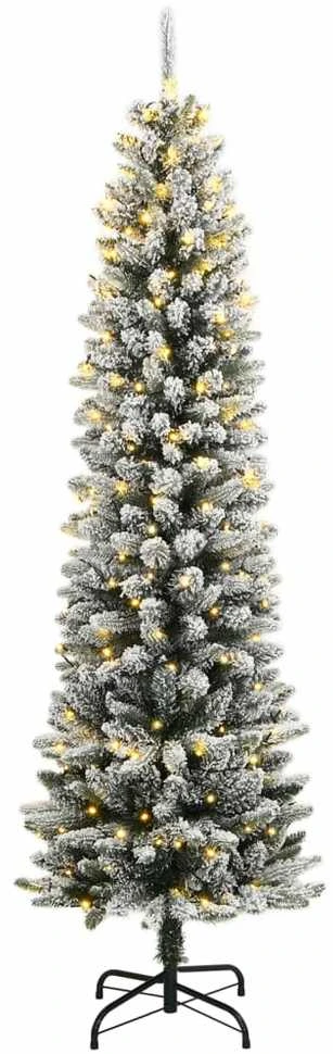 Dirbtinė Kalėdų eglutė su 150 LED lempučių ir sniegu, 150cm