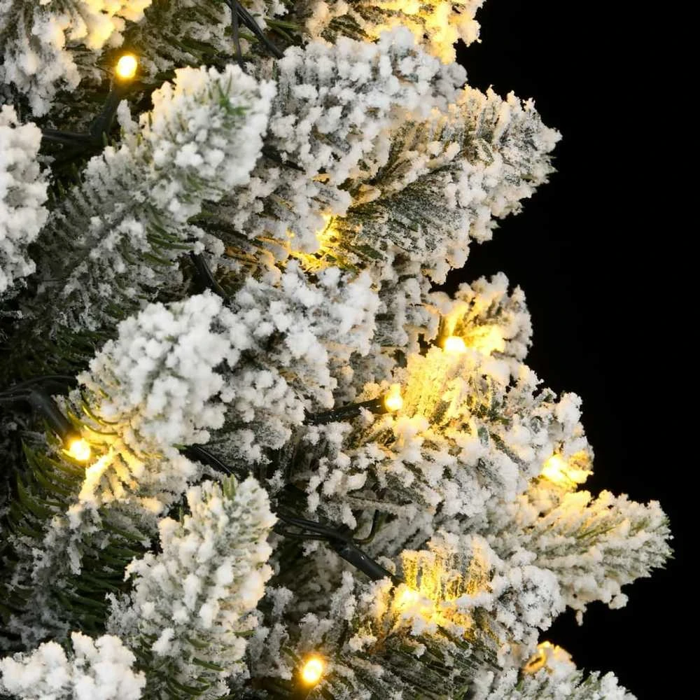 Dirbtinė Kalėdų eglutė su 300 LED lempučių ir sniegu, 240cm