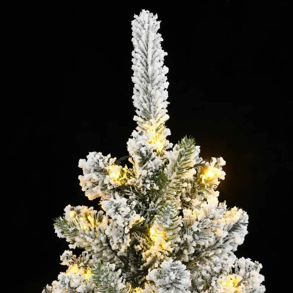 Dirbtinė Kalėdų eglutė su 300 LED lempučių ir sniegu, 240cm