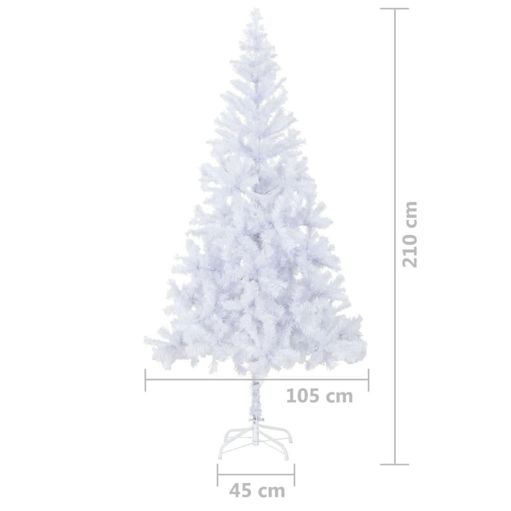 Dirbtinė Kalėdų eglutė su žaisliukais, 210cm, 910 šakų