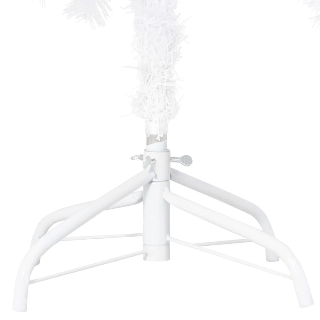 Dirbtinė Kalėdų eglutė su žaisliukais, balta, 180cm, PVC