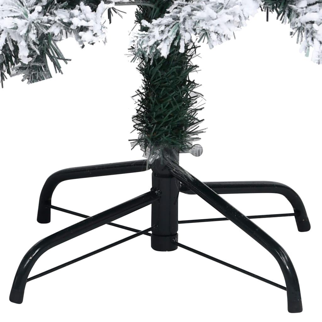 Dirbtinė Kalėdų eglutė su sniegu, žalia, 150cm, PVC