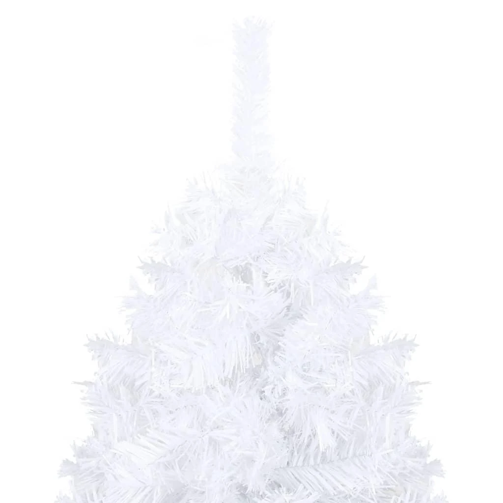 Dirbtinė Kalėdų eglutė su storomis šakomis, balta, 150cm, PVC