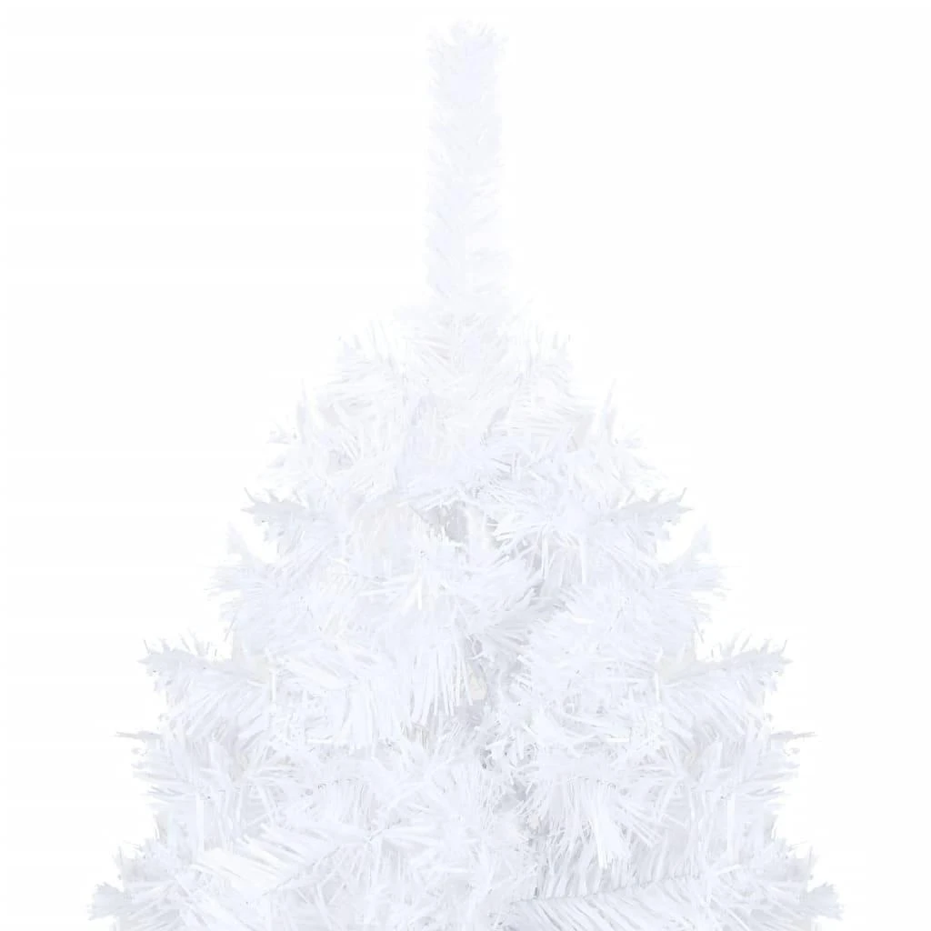 Dirbtinė Kalėdų eglutė su storomis šakomis, balta, 120cm, PVC