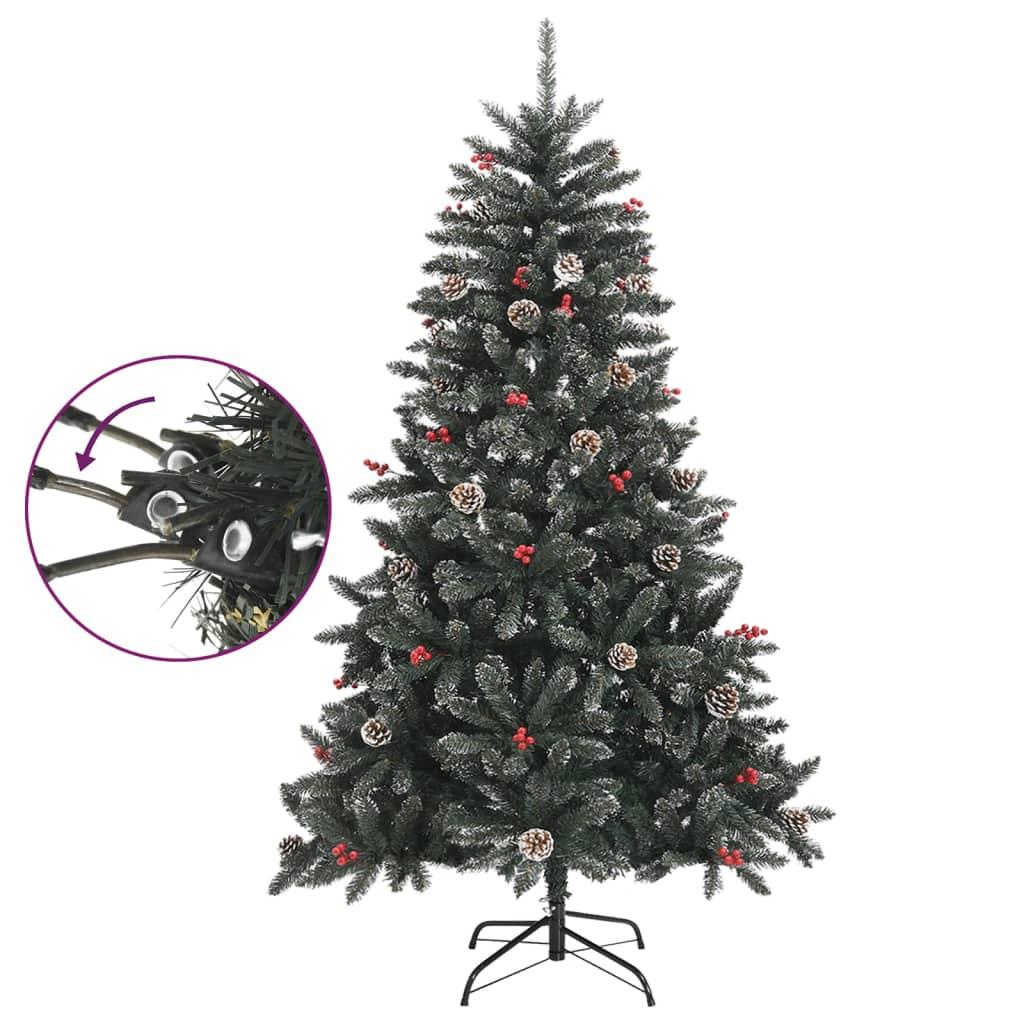 Dirbtinė Kalėdų eglutė su stovu, žalios spalvos, 120cm, PVC