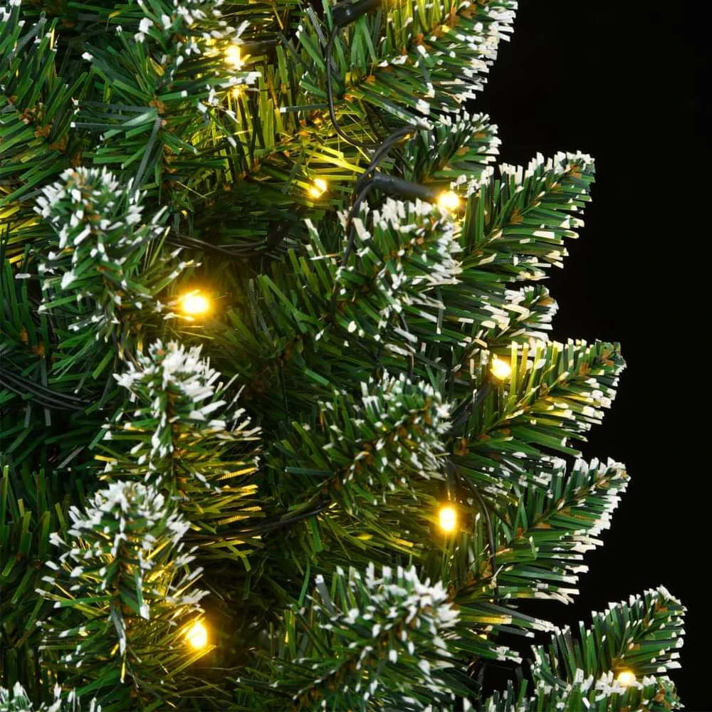 Dirbtinė siaura Kalėdų eglutė, 150 LED, 120cm