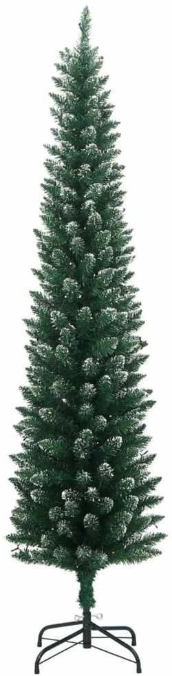 Dirbtinė siaura Kalėdų eglutė, 300 LED, 180cm