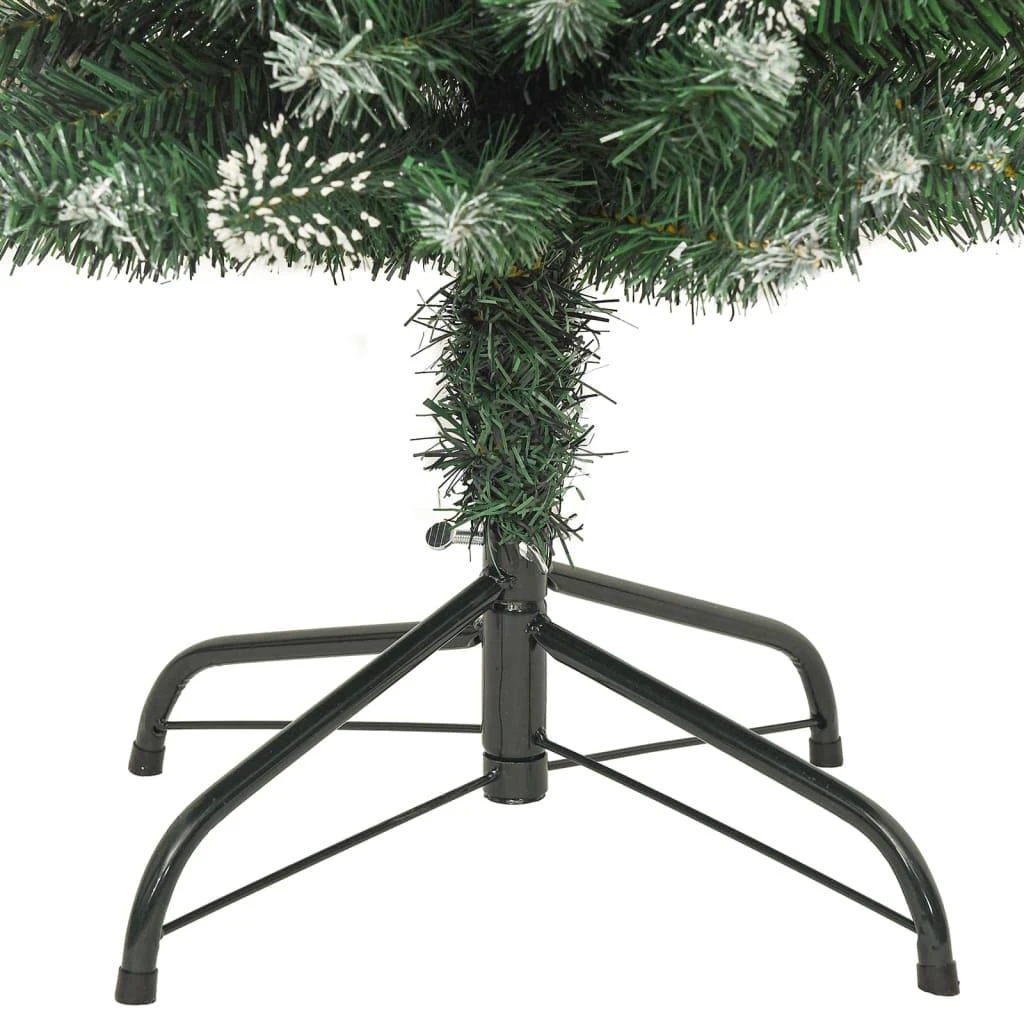 Dirbtinė siaura Kalėdų eglutė su stovu, 120cm, PVC
