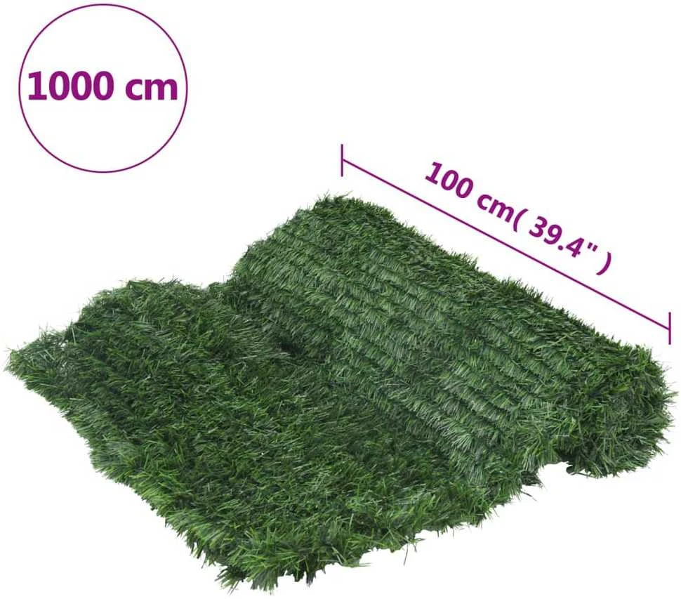 Dirbtinės žolės tvora, žalios spalvos, 1x10m