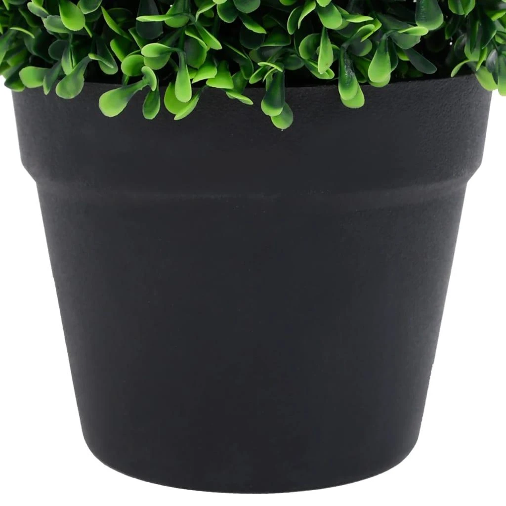Dirbtiniai buksmedžiai vazonuose, 2vnt., žali, 37cm