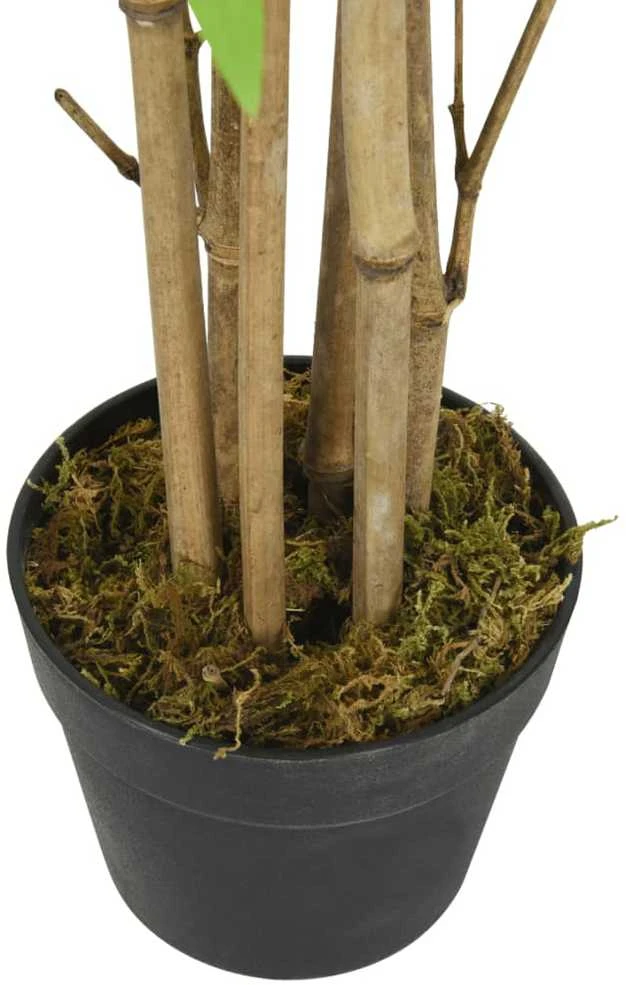 Dirbtinis bambukas, žalios spalvos, 120cm, 552 lapai