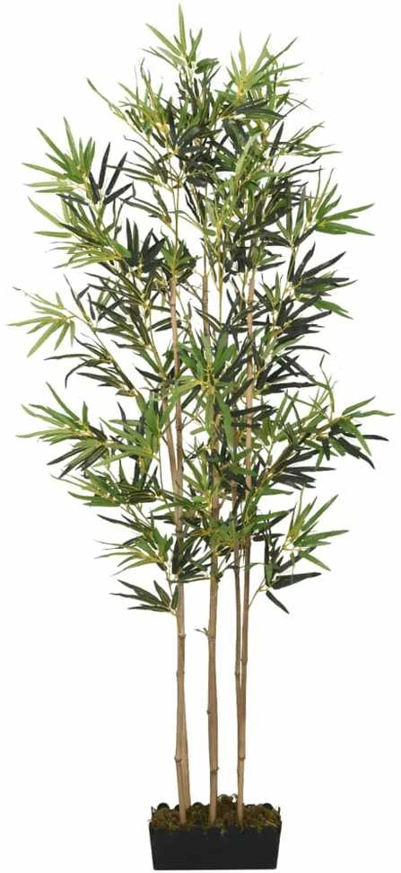 Dirbtinis bambukas, žalios spalvos, 120cm, 552 lapai