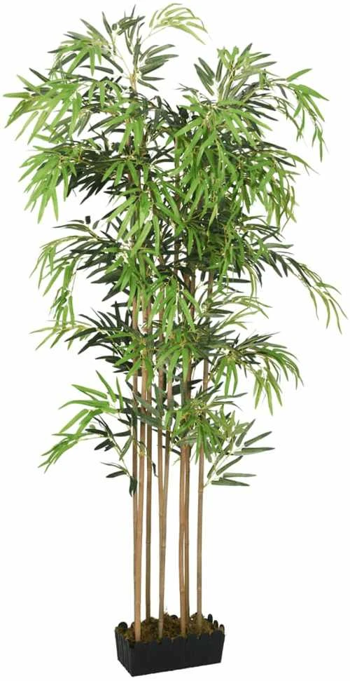 Dirbtinis bambukas, žalios spalvos, 180cm, 1605 lapai