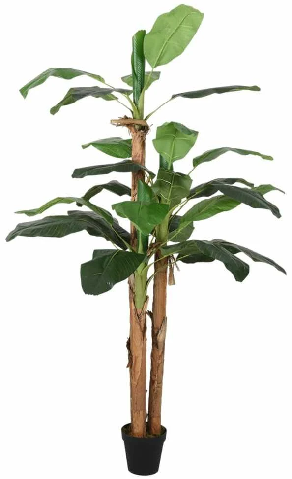 Dirbtinis bananmedis, žalios spalvos, 120cm, 9 lapai