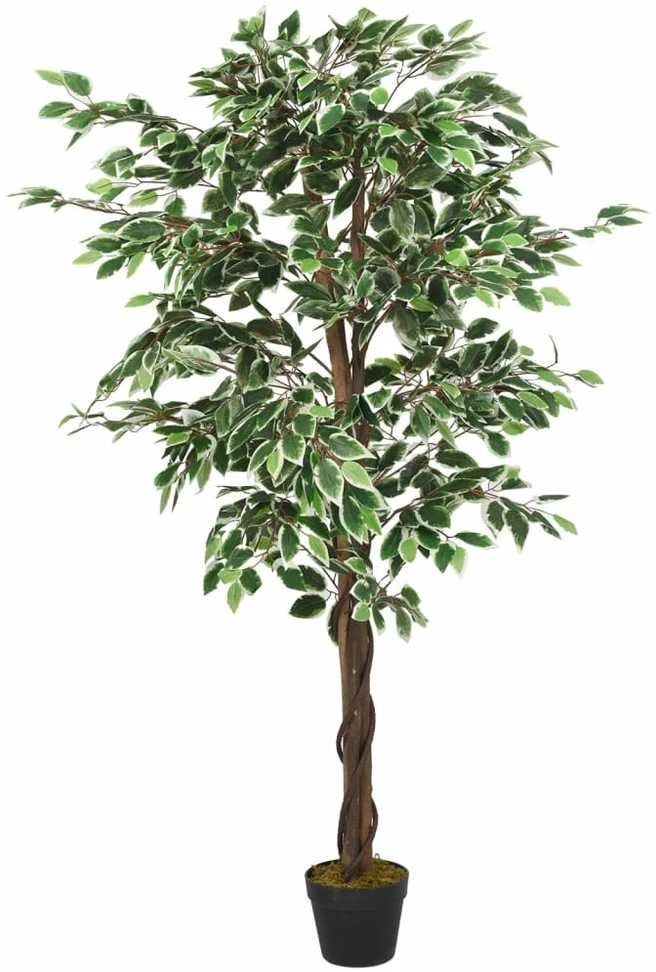 Dirbtinis fikusas, žalios spalvos, 120 cm, 630 lapai