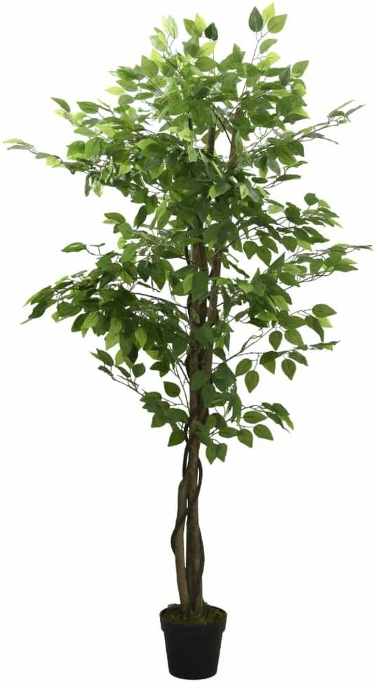 Dirbtinis fikusas, žalios spalvos, 180 cm, 1008 lapai