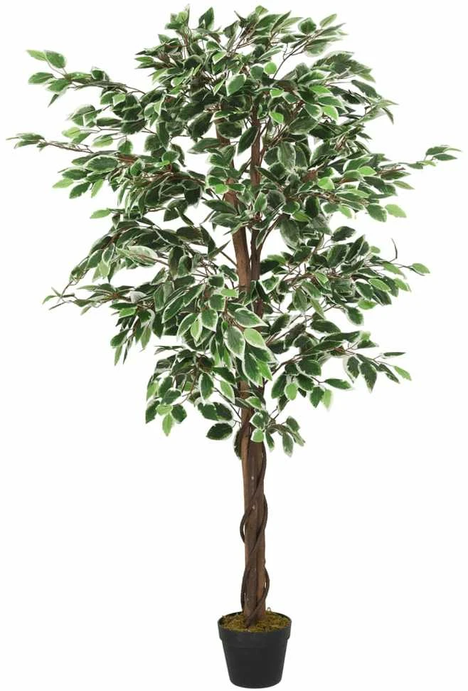 Dirbtinis fikusas, žalios spalvos, 80 cm, 378 lapai