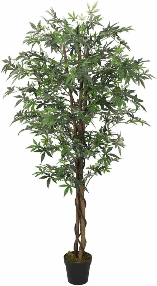 Dirbtinis klevas, žalios spalvos, 120 cm, 336 lapai