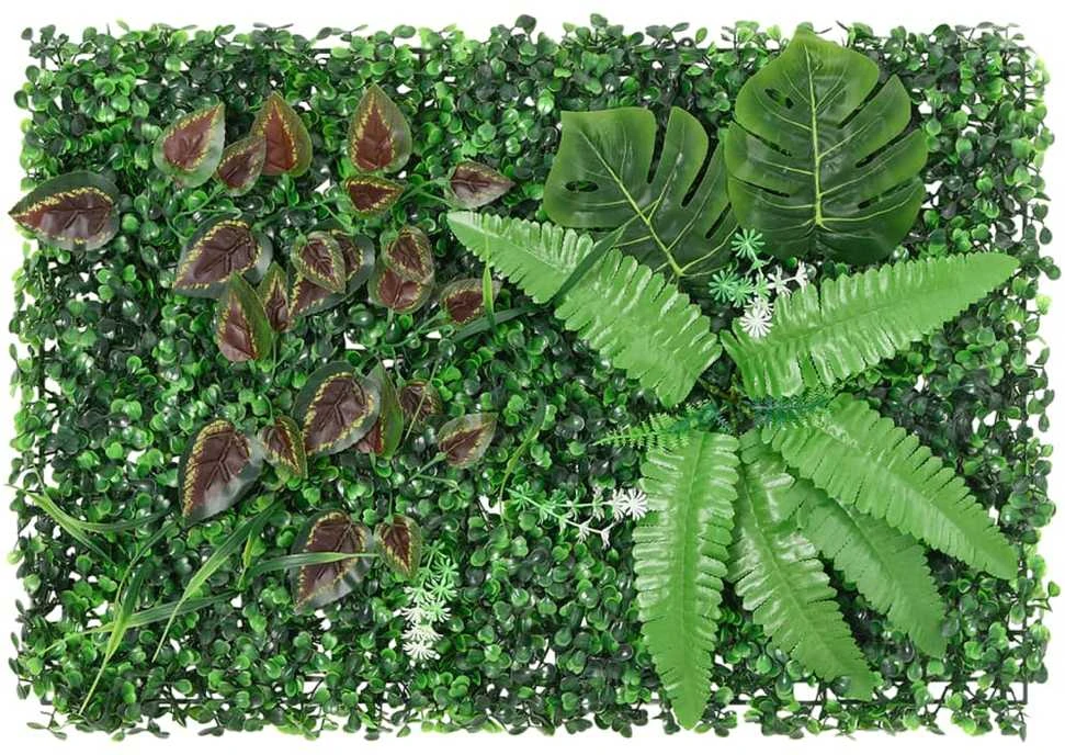 Dirbtinių augalų tvoros, 24vnt., žalios, 40x60cm