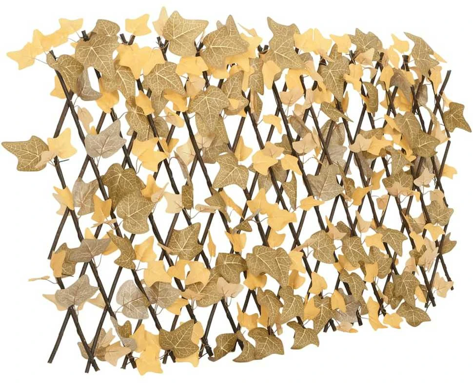 Dirbtinių klevo lapų treliažai, 5vnt., oranžiniai, 180x60cm