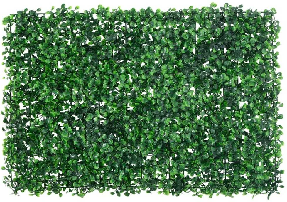 Dirbtinių krūmų lapų tvoros, 24vnt., žalios, 40x60cm
