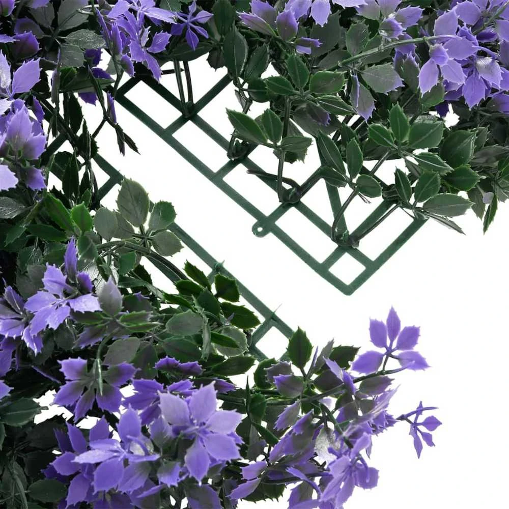 Dirbtinių lapų tvoros, 24vnt., violetinės, 40x60cm