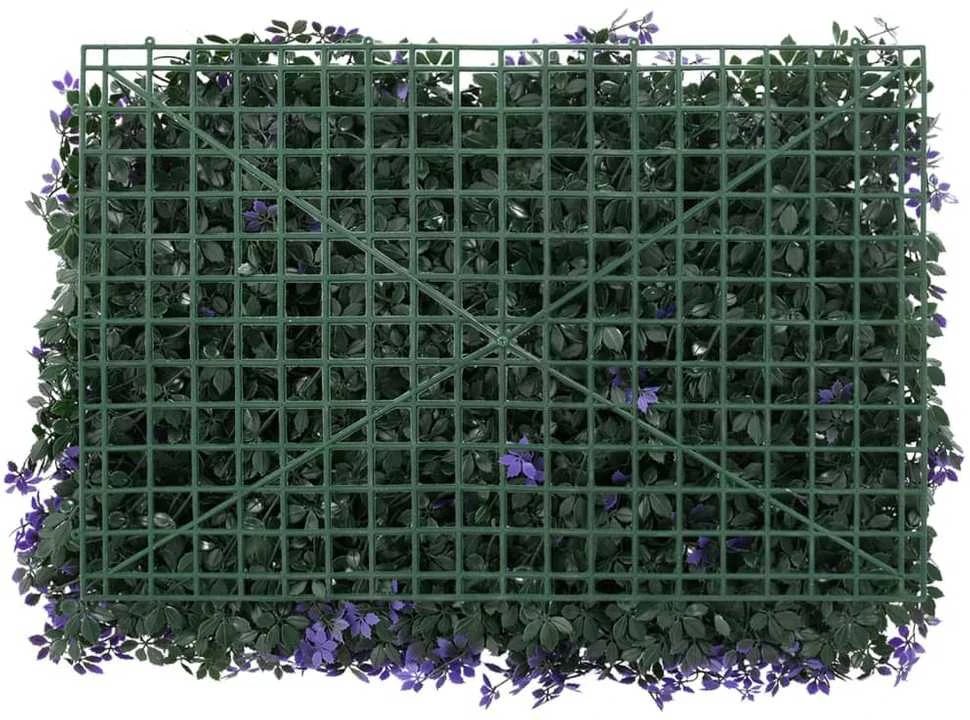 Dirbtinių lapų tvoros, 24vnt., violetinės, 40x60cm