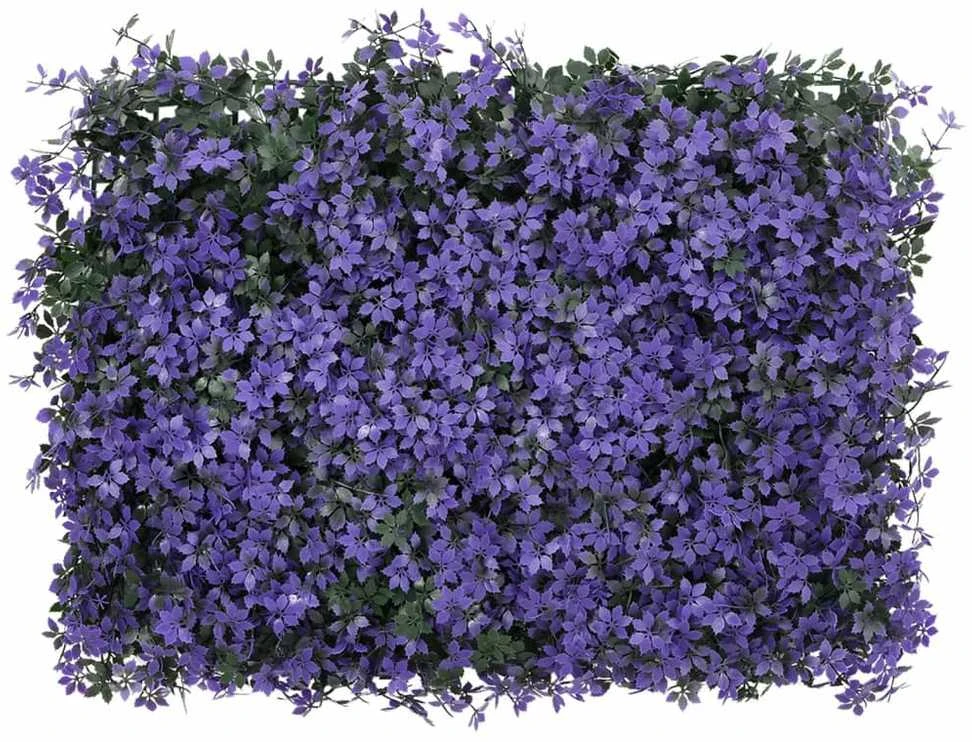 Dirbtinių lapų tvoros, 24vnt., violetinės, 40x60cm