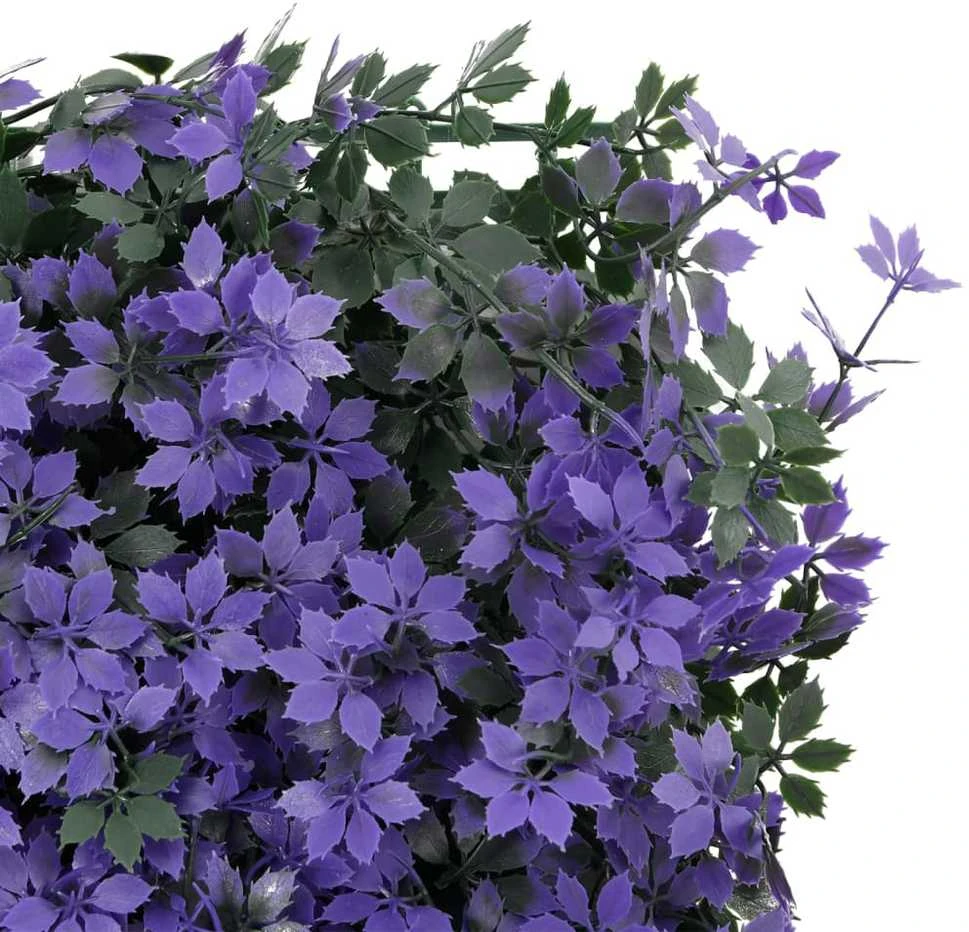 Dirbtinių lapų tvoros, 24vnt., violetinės, 40x60cm