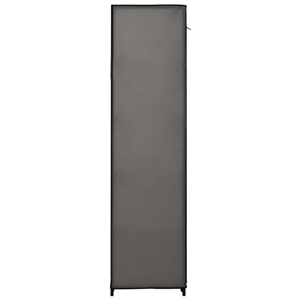 Drab. spinta su skyr. ir stryp., pilka, 150x45x176cm, audinys