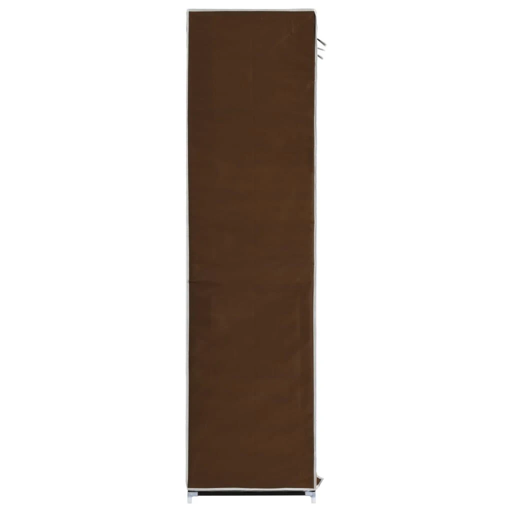 Drab. spinta su skyr. ir stryp., ruda, 150x45x175cm, audinys