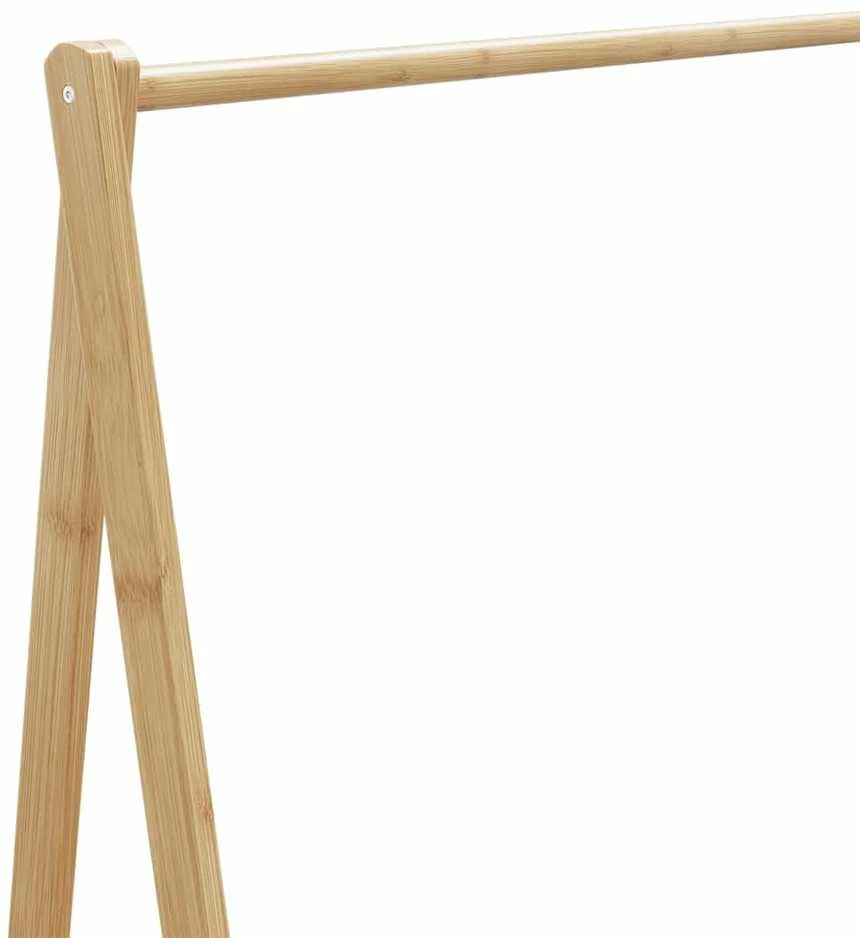 Drabužių kabykla su lentynomis, 106x34x102cm, bambukas