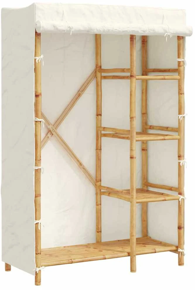 Drabužių spinta, 110x45x170cm, bambukas