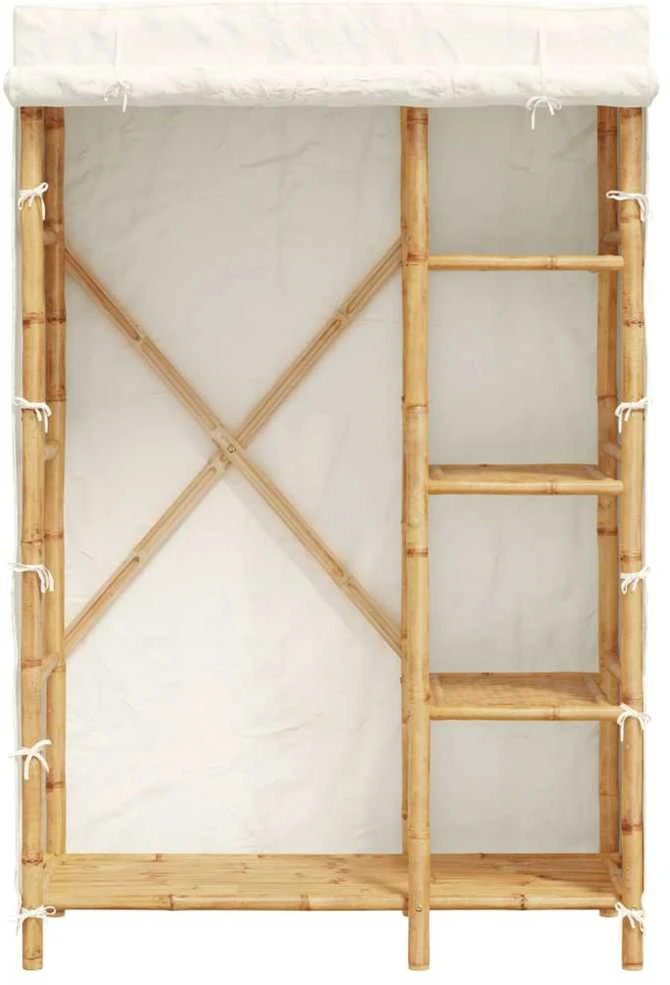 Drabužių spinta, 110x45x170cm, bambukas