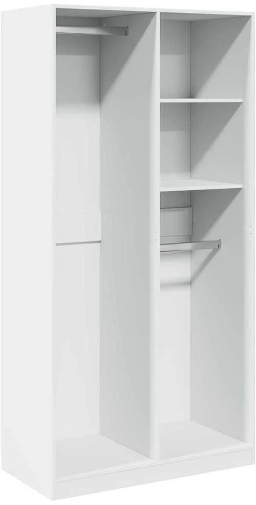 Drabužių spinta, baltos spalvos, 100x50x200cm, MDP