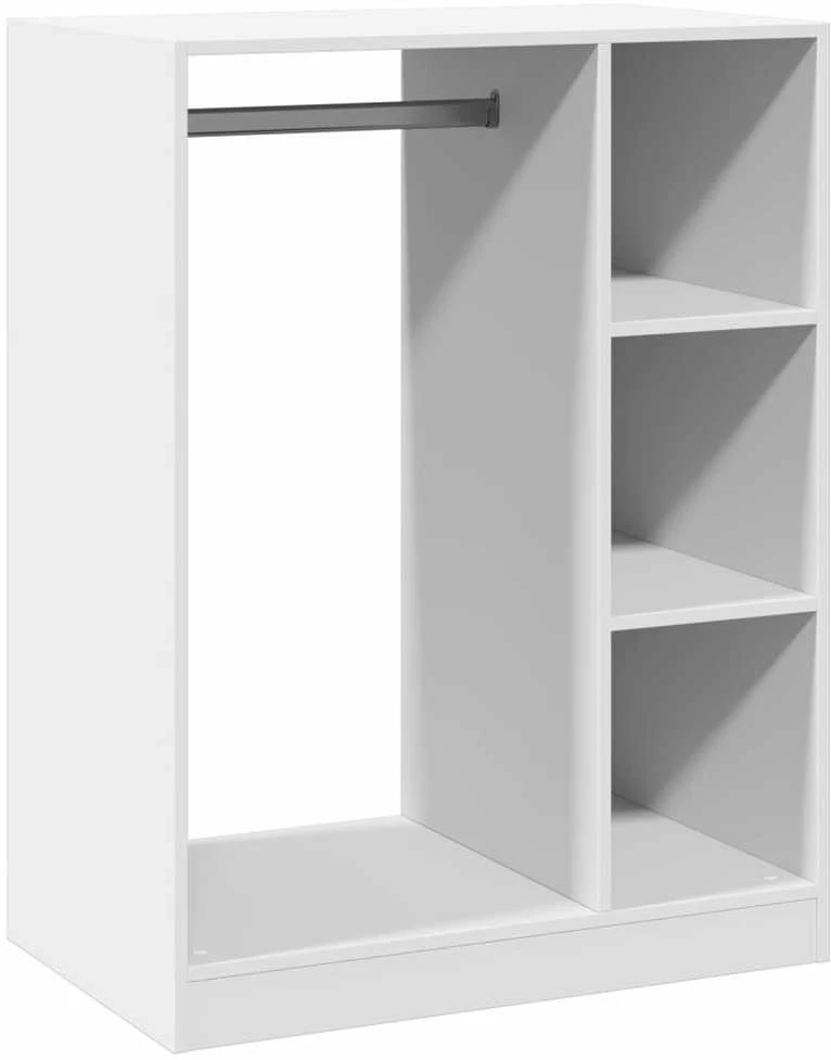 Drabužių spinta, baltos spalvos, 77x48x102cm, MDP