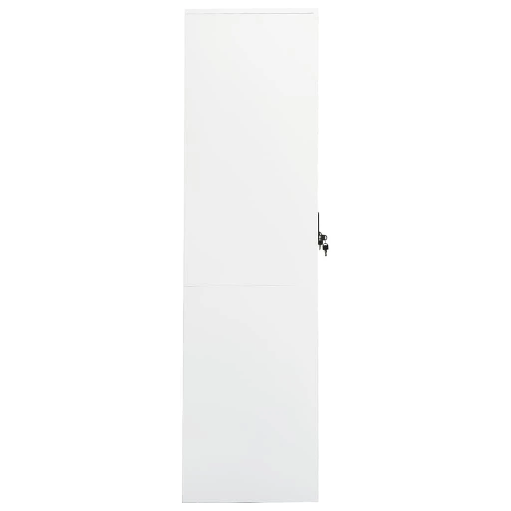 Drabužių spinta, baltos spalvos, 80x50x180cm, plienas