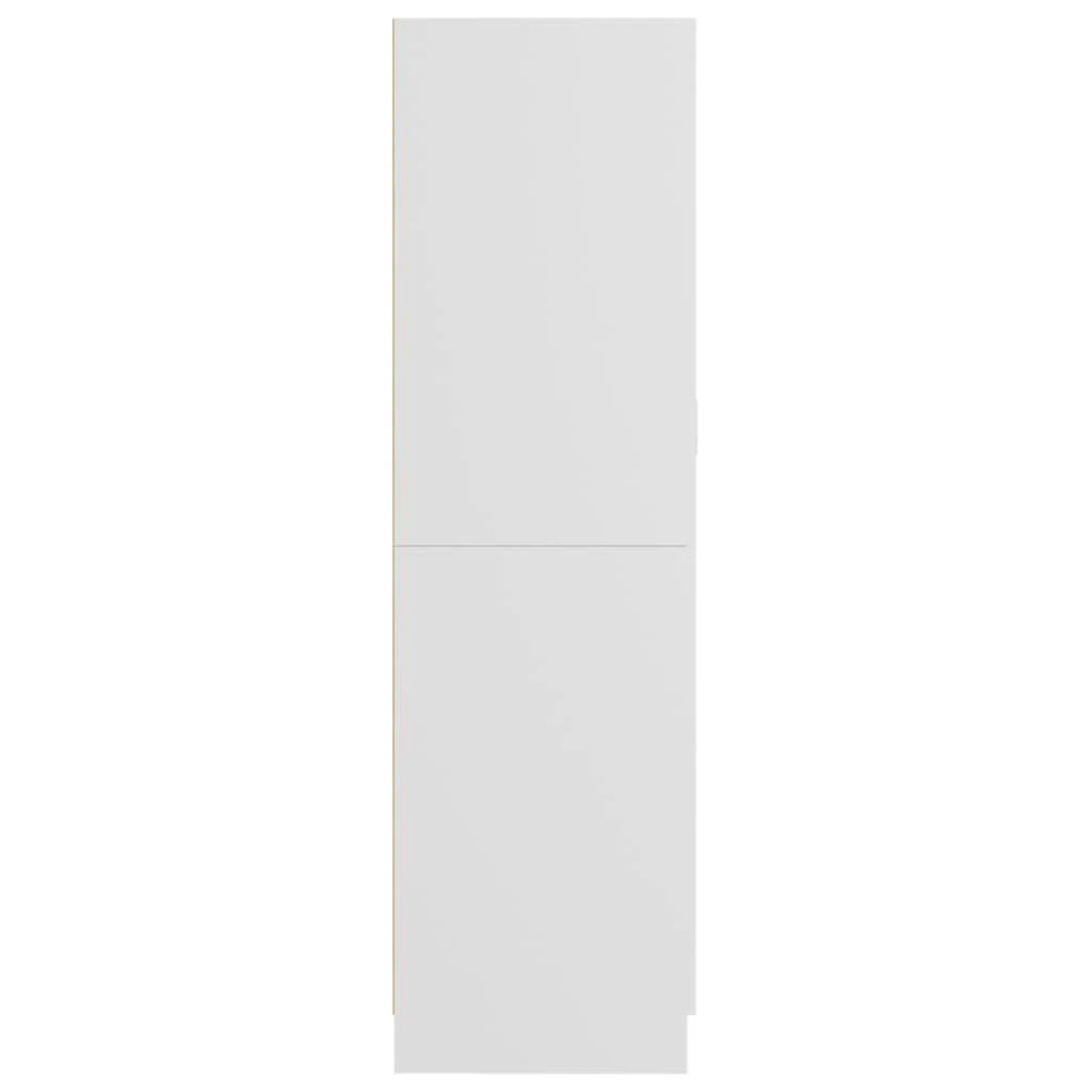 Drabužių spinta, balta, 82,5x51,5x180cm, apdirbta mediena