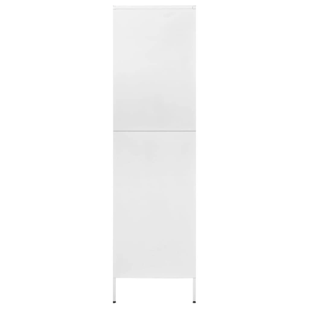 Drabužių spinta, baltos spalvos, 90x50x180cm, plienas