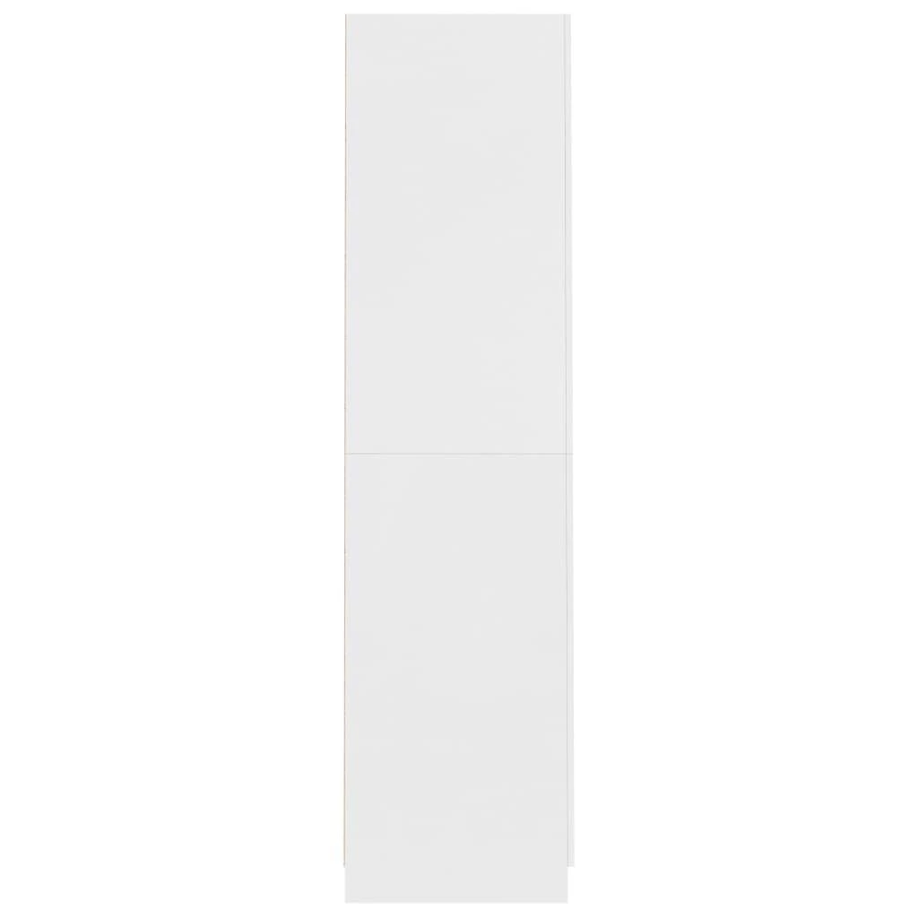Drabužių spinta, baltos spalvos, 90x52x200cm, apdirbta mediena
